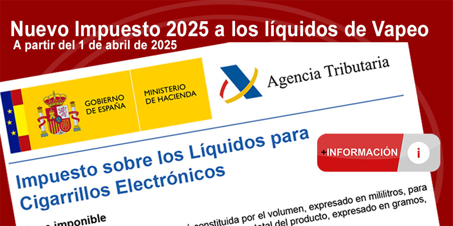 Nuevo impuesto vapeo 2025 líqidos cigarrillos electrónicos