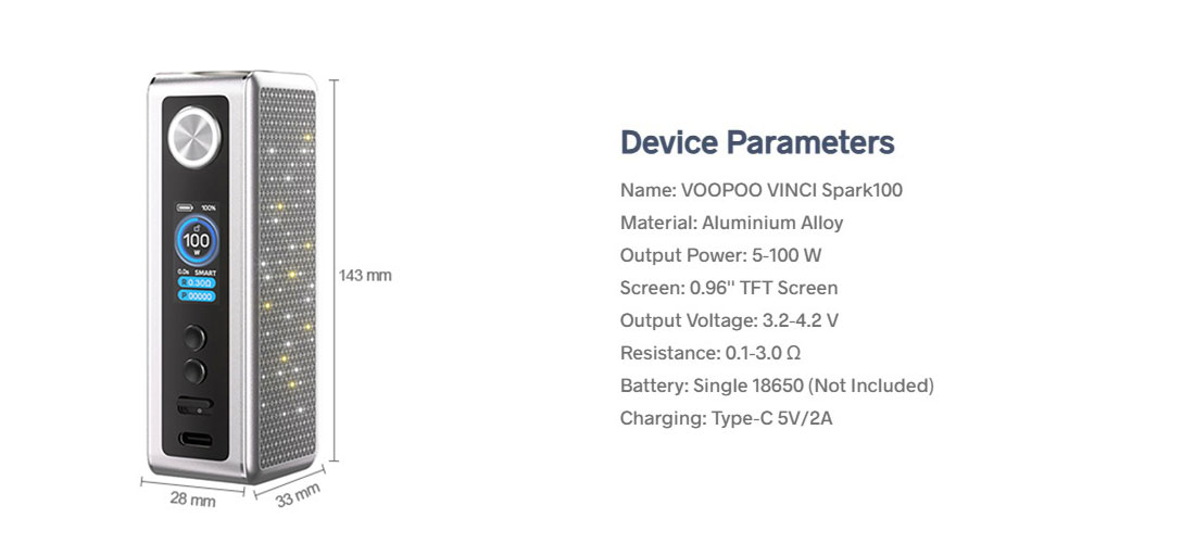 VOOPOO VINCI Spark100 Mod