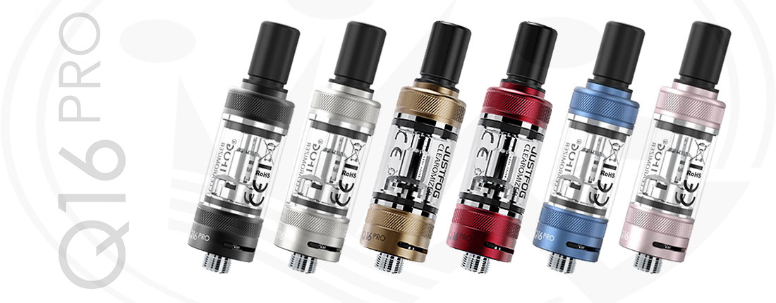 Q16 Pro Atomizer Justfog color options