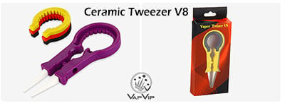 Ceramic Tweezer V8: Pinzas multifunción de punta cerámica para vapeo
