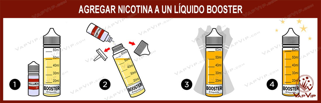 Agregar Nicotina a un booster