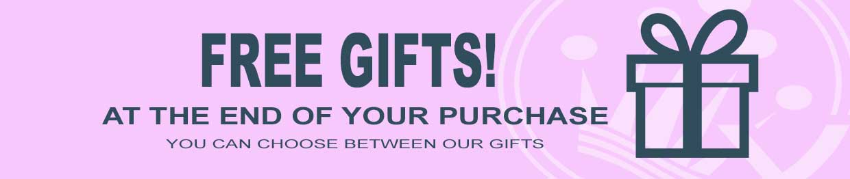You can choose between our gifts at the end of your purchase